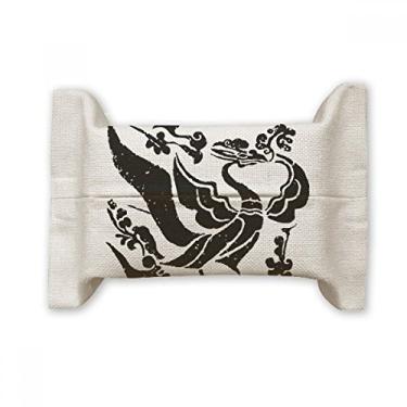 Imagem de Bolsa de linho de algodão com estampa de pássaros das dinastias chinesas Wei Jin