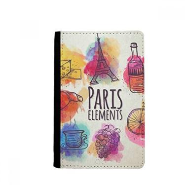Imagem de Carteira porta-cartões Colorful Life França Torre Eiffel Paris Porta-passaporte Notecase Burse