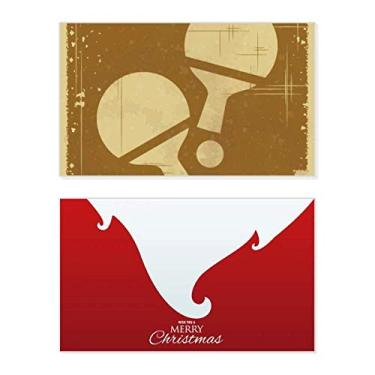 Imagem de Tênis de mesa com estampa de ilustração esportiva, férias, comemorações, cartão de felicitações, mensagem de Natal