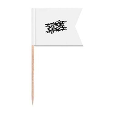 Imagem de Sinalizadores de palitos de dente de emparelhamento de insetos naturais da Scorpion para decoração de bolo de festa