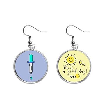 Imagem de Aparelho conta-gotas, sinal, gota, sol, flor, brinco, bijuteria, moda