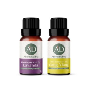 Imagem de Kit Óleo Essencial do Relaxamento. Ajuda a Diminuir Tensão, Ansiedade e Insônia - Lavanda & Ylang Ylang | 100% puros e naturais testados por Cromatografia - Aroma D’alma