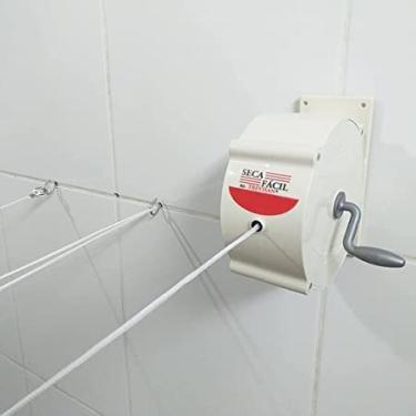 Imagem de Varal Retrátil Nylon 30m Seca Fácil Trevisan Grafite