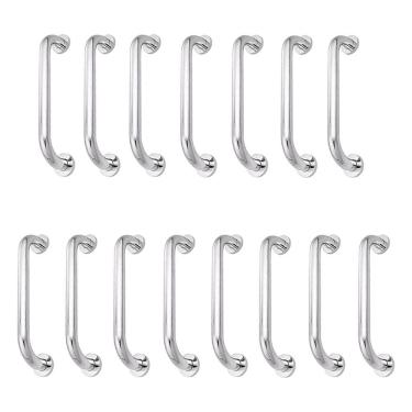 Imagem de Alça de Apoio Inox Kit 15 Unidades Barra 30cm Segurança Suporte Idoso Gestante Criança Acessibilidade Box Banheiro