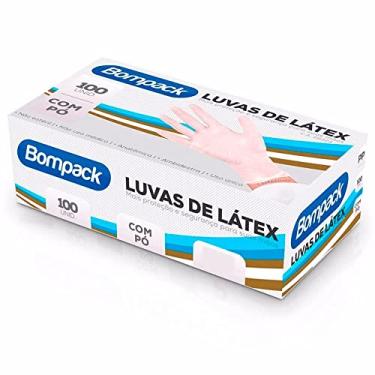 Imagem de Luva Latex Bompack Industrial M C/Po C/100 (Nao Uso Medico)