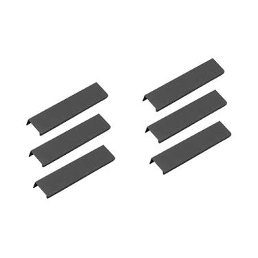 Imagem de Veemoon 6 Peças Botão De Liga De Alumínio Simples Puxadores De Gaveta Escondidos Cozinha Alça De Guarda-roupa Puxões Ocultos Punho Moderno Invisível Montar Dedo Armário Alça Escondida