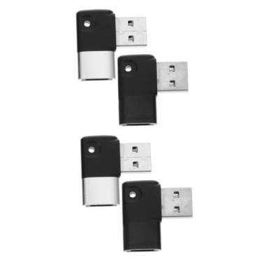 Imagem de Gadpiparty 4 Pcs Adaptador tipo-c conversor de transferência de dados USB para carregador tipo c carregador usb conversor USB tipo c conversores USB fivela cotovelo ferramenta