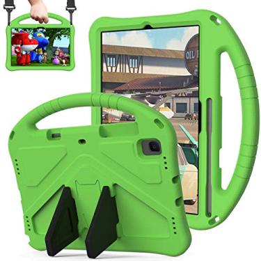 Imagem de QYiiD Capa infantil para Xiaomi Pad 5 de 11 polegadas 2021, leve e à prova de choque com alça conversível e alça de ombro para Xiaomi Pad 5/MI Pad 5 Pro, verde