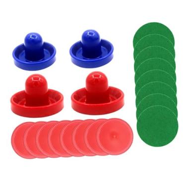 Imagem de kowaku Empurradores de air hockey e discos de air hockey, acessórios de substituição, empurradores de alças de 96mm para equipamentos de mesas de air hockey, estilo a