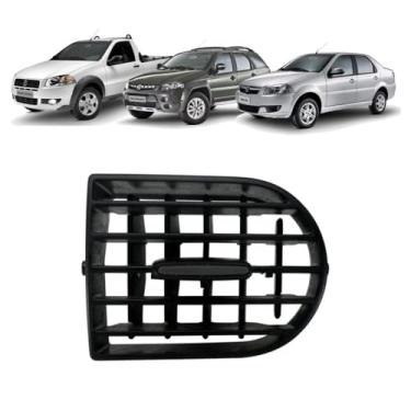 Imagem de Difusor Ar Lateral Direito Palio Weekend/Siena/Strada 2013/... Com Botão Grafite