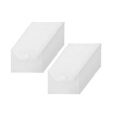 Imagem de YESSART Envelopes de plástico 4x6 com fecho de gancho para recibos de cupom de armazenamento pacote com 40