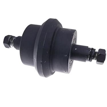 Imagem de WQSING Rolo de suporte superior 6815119 7013581 compatível com mini escavadeira Bobcat 341 337 435 carrinho de borracha com 2 parafusos de rolo inferior 225 231 325 331 328 334 335 430 E26 E32 E37 E42. E42. 50 cm