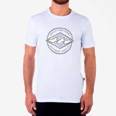 Imagem de Camiseta Billabong Rotor Diamond II Masculino - Branco - P-Masculino