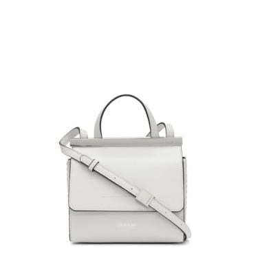 Imagem de Calvin Klein Mini bolsa transversal com aba coral, Dove plissada, One Size