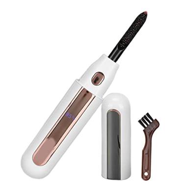Imagem de Modelador de Cílios Elétrico, Modelador de Cílios de Aquecimento Rápido 10s Recarregável por Usb para Função de Desligamento Inteligente de Onda de Longa Duração (WHITE)