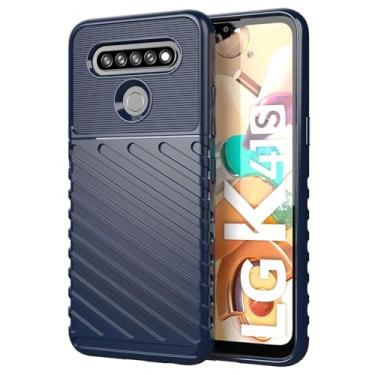 Imagem de Capas para LG K41S.Caso básico,Botão de pressão flexível / 360 ° Proteção completa,Sensação arenácea