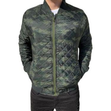 Imagem de Jaqueta Camuflada Masculina Nylon Bomber Matelassê Premium-Masculino