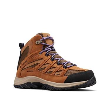 Imagem de Columbia Bota feminina Crestwood Mid impermeável para caminhada, Trufa escura, roxo ameixa, 11
