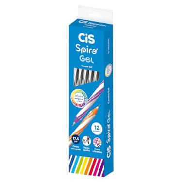 Imagem de Caneta CIS SPIRO GEL Preta Caixa com 12 unidades