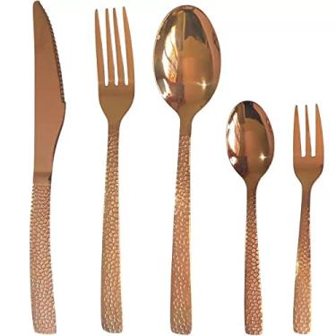 Imagem de Faqueiro Norah Bronze Martelado 30pçs Mimo Style Bronze