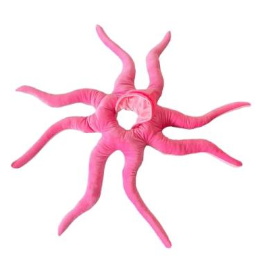 Imagem de YIJU Bebê Polvo Traje Pelúcia Lula Traje Cosplay, Bonito, Bicho de pelúcia, Grande Polvo para Crianças Bebês Decoração de Casa, Rosa