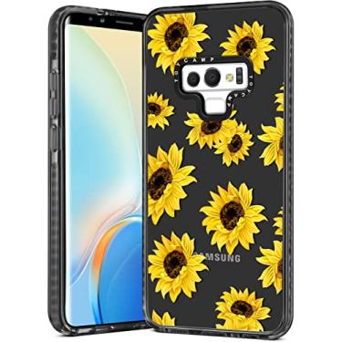 Imagem de Toycamp Capa para Samsung Galaxy Note 9 para mulheres, girassol linda flor floral estampa feminina design para meninas adolescentes, (6,4 polegadas), preta