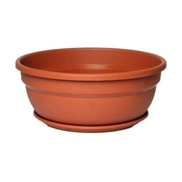 Imagem de Cuia Vic com Prato Desli Terracota - 28cm