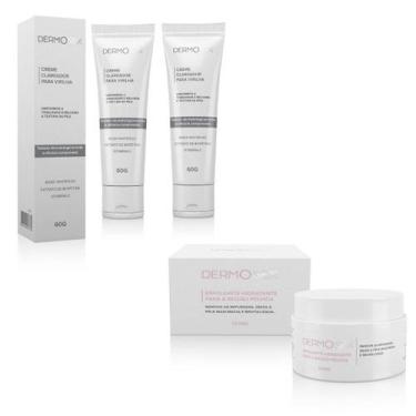 Imagem de Clareamento Intimo Virilha 2 Clareadores E 1 Esfoliante Kit - Dermosex