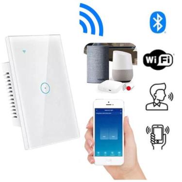 Imagem de Interruptor Smart Touch 1 Botão Casa Apartamento Residencial  Intelige