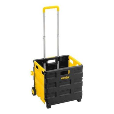 Imagem de Carrinho De Caixa Vonder - Dobrável - Até 20kg - Roda Maciça