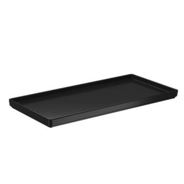 Imagem de Bandeja Retangular 27x13cm Decorativa Multiuso Pia Banheiro Preto - 10