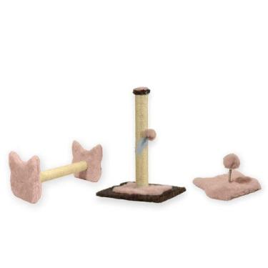 Imagem de Arranhador Para Gatos Poste P Torre Sisal Poste Horizontal e Mola Malu