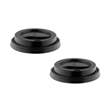Imagem de Tampa Plástica Para Copo De Papel 210Ml 100 Unidades - Blacktamp