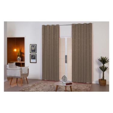 Imagem de Cortina Sala e Quarto 2,00 x 1,70 Tecido Jacquard Varias Cores - Avela