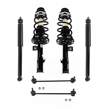 Imagem de TRQ Kit de Amortecedores Traseiros Frontais Completos Compatível com Honda Fit 2007-2008