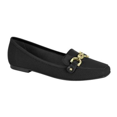 Imagem de Sapato Feminino Mocassim Moleca Preto, Np tresse preto, 36