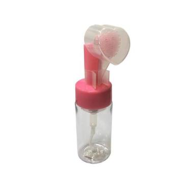 Imagem de Frasco Pump Espumador 100Ml Com Escova de Silicone Coração - Sobelle