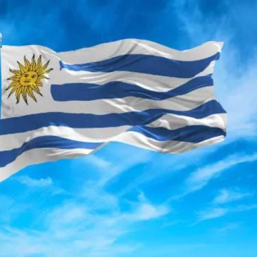 Imagem de Bandeira do Uruguai 1,50x0,90mt 100% poliéster Países Festas - WCAN