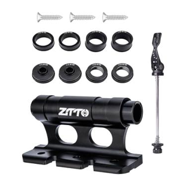 Imagem de Pegciuho Suportes de Montagem de Trava de Garfo de Bicicleta, Suporte de Suporte, Clipe Fixo de Garfo Dianteiro para Reboque, Cama de Bagageiro, sem cinto