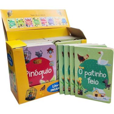 Imagem de Display Contos Cartonados 32 Livros Com Repetições Biblioteca Infantil