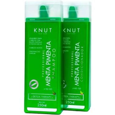 Imagem de Knut Menta Pimenta Kit Raiz Oleosa Pontas Secas  limpeza profunda circ
