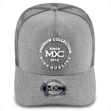 Imagem de Boné Aba Curva Snapback Trucker Redinha Telinha Cinza - MXC BRASIL, Ci