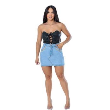 Imagem de Saia Jeans Luana Clara - Toda Bella Jeans, 42