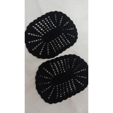 Imagem de 2 parzinho de tapete croche barbante colorido - Ricatex