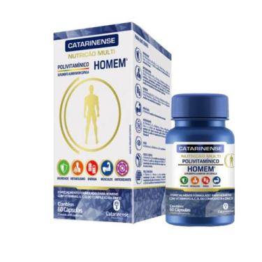Imagem de Polivitamínico Vitamina Multi Homem 60 Cps  Catarinense