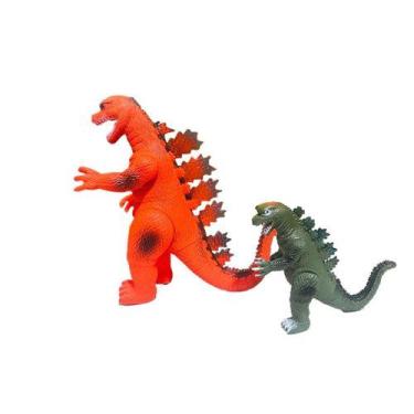 Imagem de Brinquedos Boneco Articulado Godzilla Embalagem com 02 e muito diverti