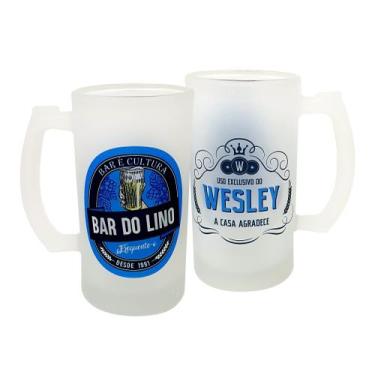 Imagem de Caneca Vidro Cerveja Chopp Personalizado Bar Barzinho Boteco - GMH 