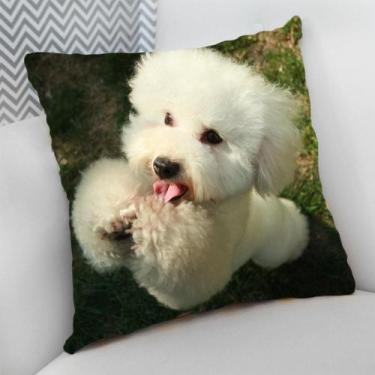 Imagem de Almofada Decorativa Cheia c/ Zíper Dog Pet Cachorro Cão - Deluzz, Pood
