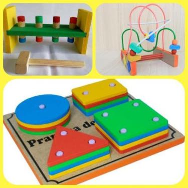 Imagem de Kit de brinquedos educativos primeira infancia - BRINQUE E LEIA