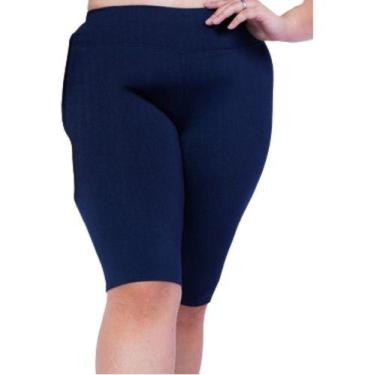 Imagem de Bermuda Fitness Plus Size Cintura Alta Reforçada Dia A Dia - Rivas, Az
